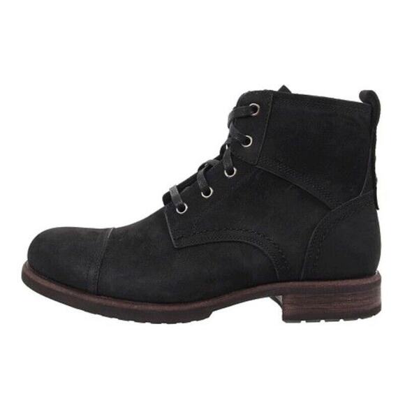 UGG Other - Ugg Parkhurst Boots SIZE 12 Black Nubuck Suede Merino Wool Lining Winter Men